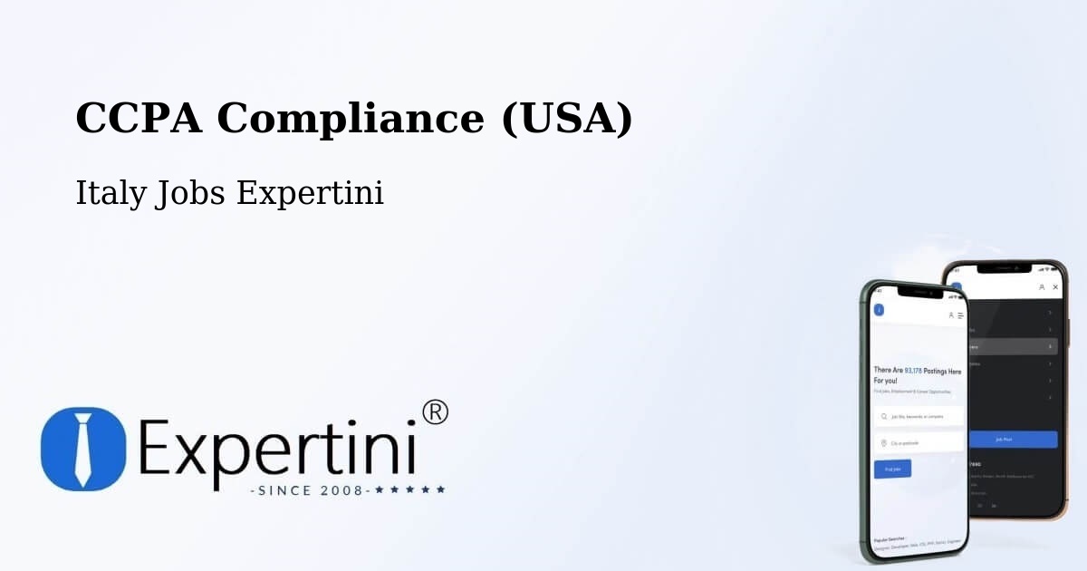 CCPA Privacy Rights & Compliance Notice – Codogno - Italy Jobs Expertini